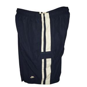 Vintage Nike Navy Blue Athletic Shorts – White Side Stripe – Adam Sandler Vibes